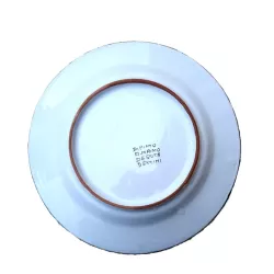 Servizio piatti tavola ceramica maiolica Deruta arabesco colorato