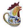 Rooster pitcher majolica ceramic Deruta rich Deruta yellow