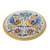 Trivet Deruta majolica ceramic hand painted round Raphaelesque decoration