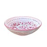 Salad bowl majolica ceramic Deruta red arabesque