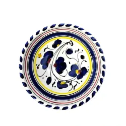 Ciotolina ceramica maiolica Deruta gallo blu Orvietano