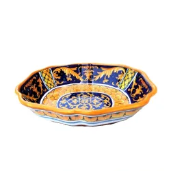 Legumiera ovale ceramica maiolica Deruta vario Roma