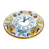 Wall clock majolica ceramic Deruta simple raphaelesque