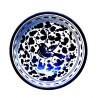 Small salad bowl majolica ceramic Deruta blue arabesque