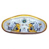 Portapane ovale ceramica maiolica Deruta raffaellesco