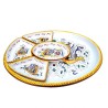 Oval appetizer tray majolica ceramic Deruta 8 PCS raphaelesque