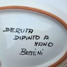 Antipastiera ovale 8 Pz ceramica maiolica Deruta raffaellesco