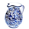 Brocca ceramica maiolica Deruta arabesco blu