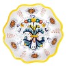 Ciotola costolata ceramica maiolica Deruta ricco Deruta giallo