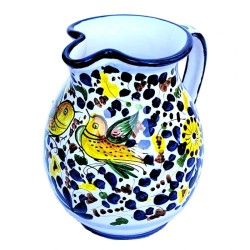 Brocca ceramica maiolica Deruta arabesco colorato