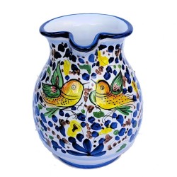 Pitcher majolica ceramic Deruta colored arabesque